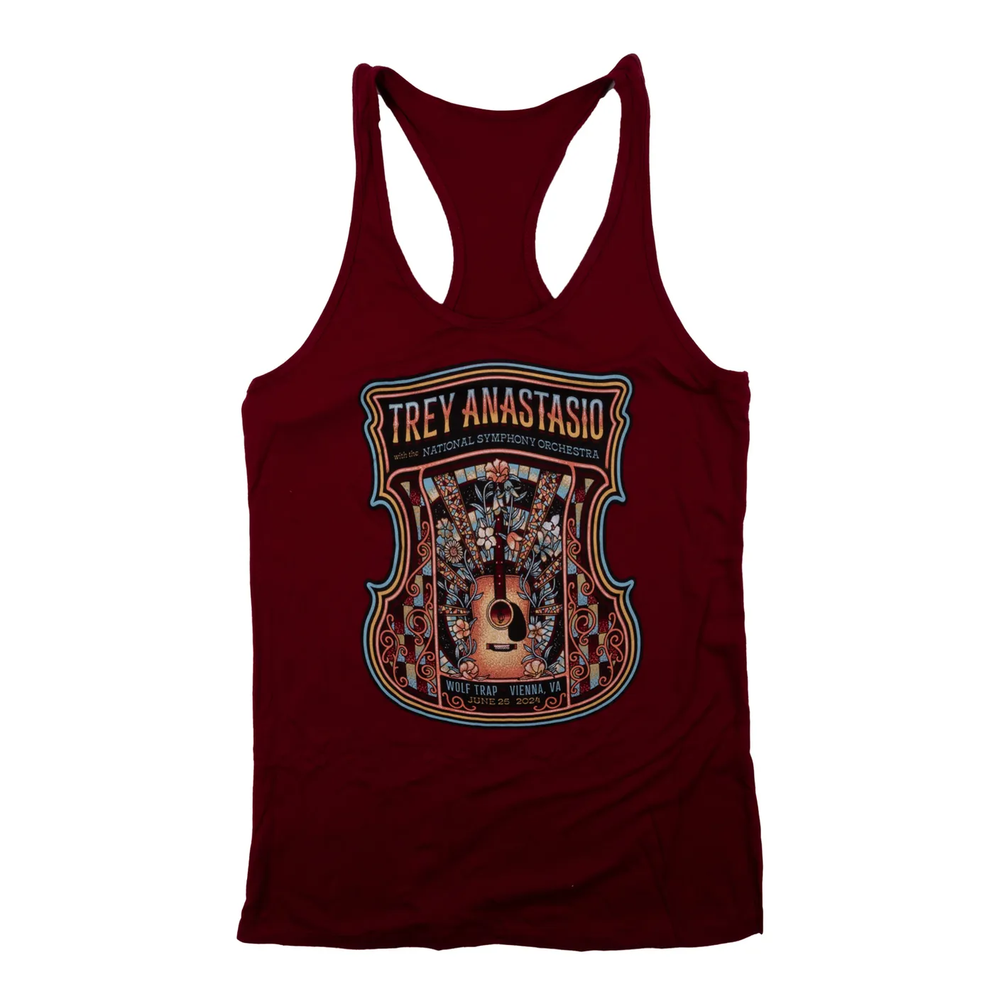 Trey Anastasio WOMEN'S WOLF TRAP 2024 EVENT TANK - STAINED GLASS
