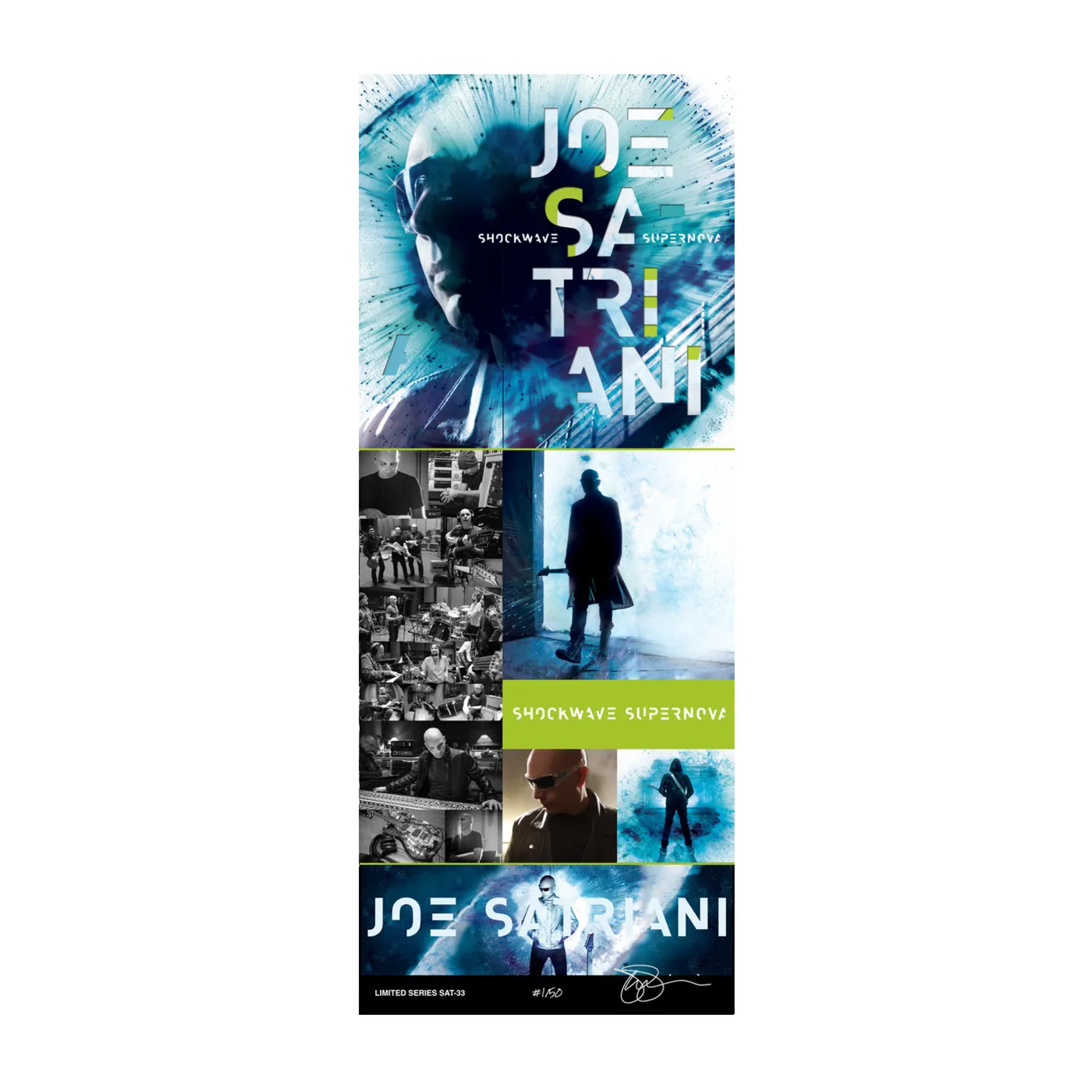 Joe Satriani Autographed Shockwave Supernova Commemorative Poster