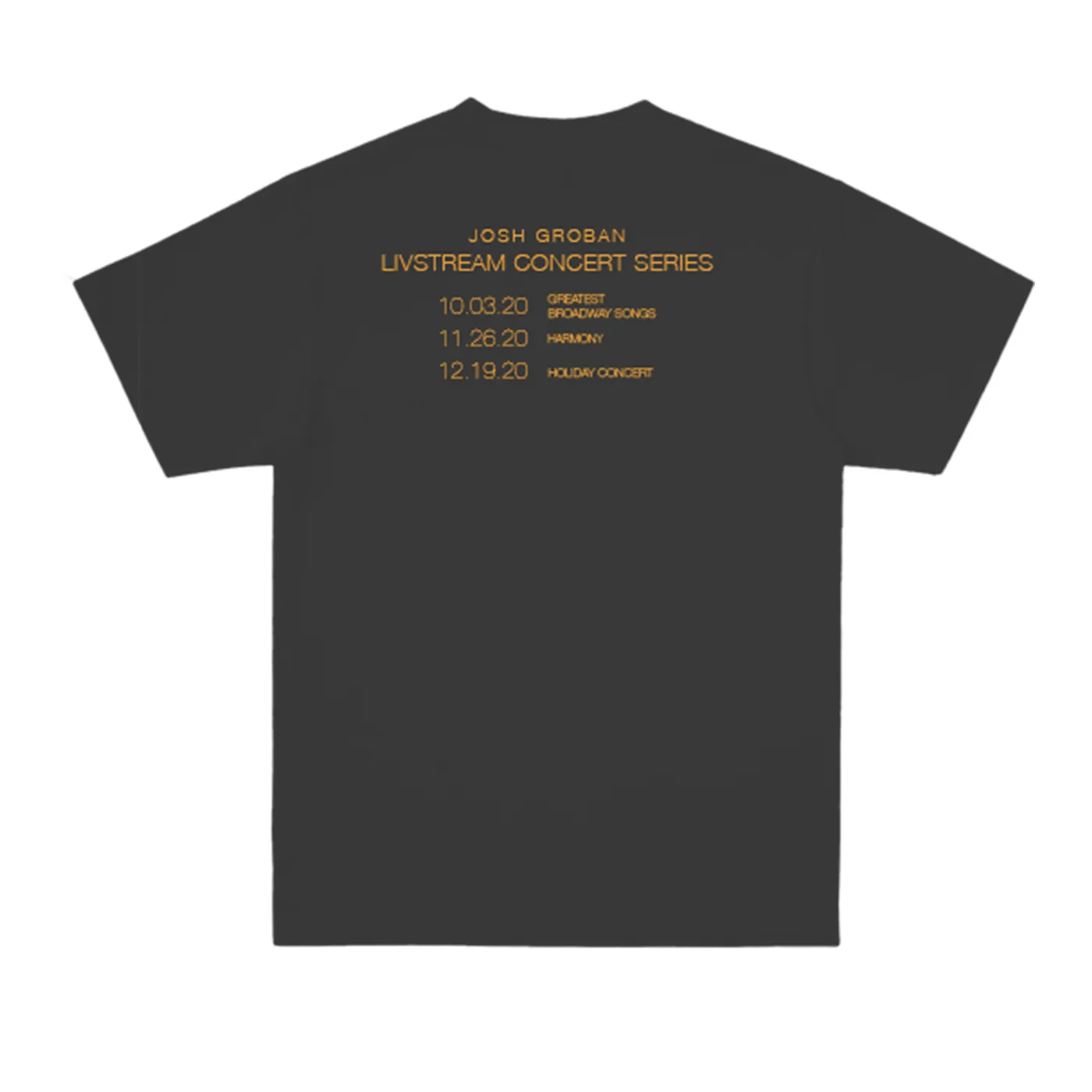 Josh Groban October Livestream Tee