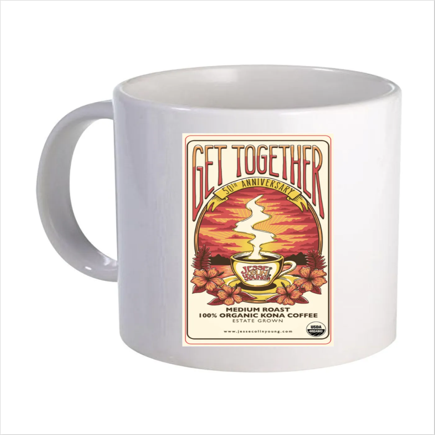 Jesse Colin Young 'Get Together' 50th Anniversary Coffee Mug