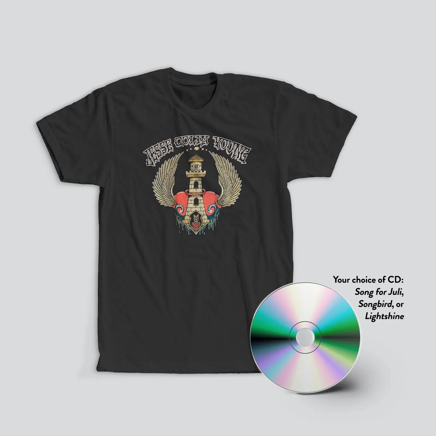 Jesse Colin Young Dreamer Tee and Choice of CD