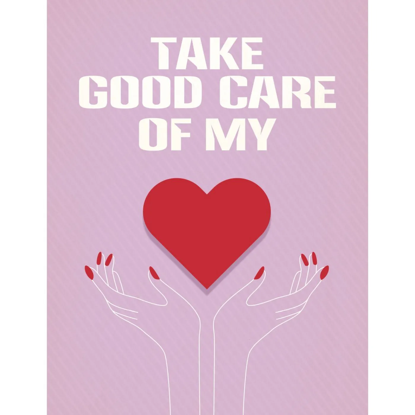 Whitney Houston Take Good Care of My Heart Card