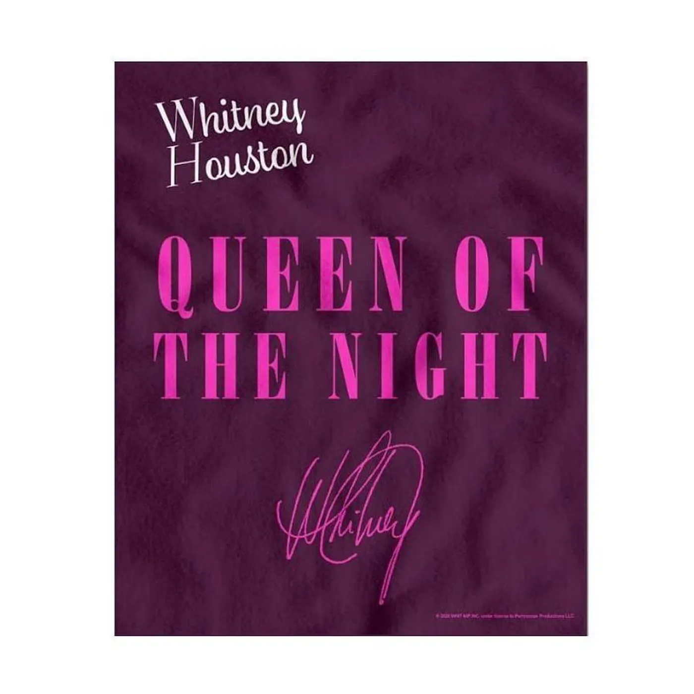 Whitney Houston Queen of the Night Fleece Blanket
