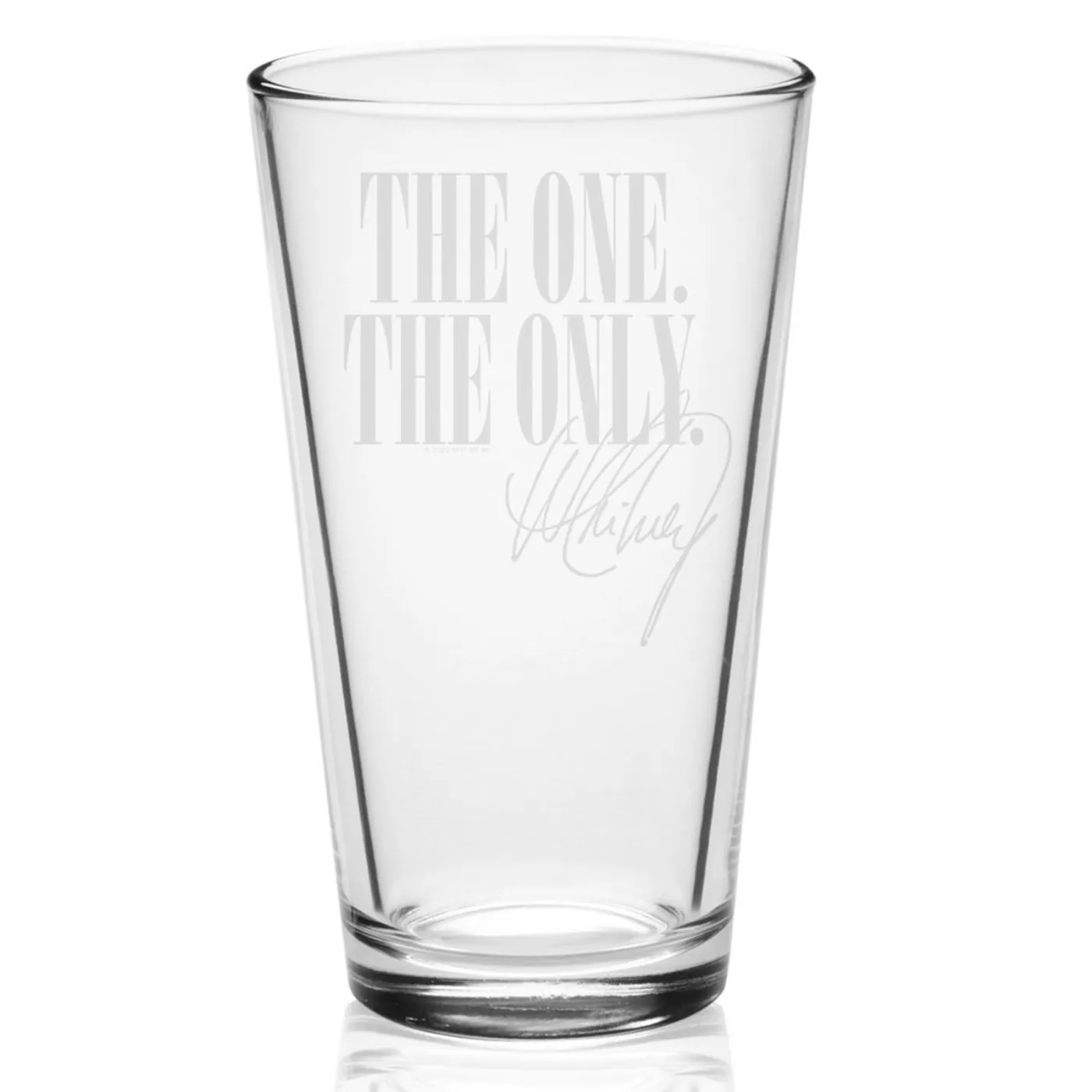 Whitney Houston One & Only Laser-Etched Pint Glass