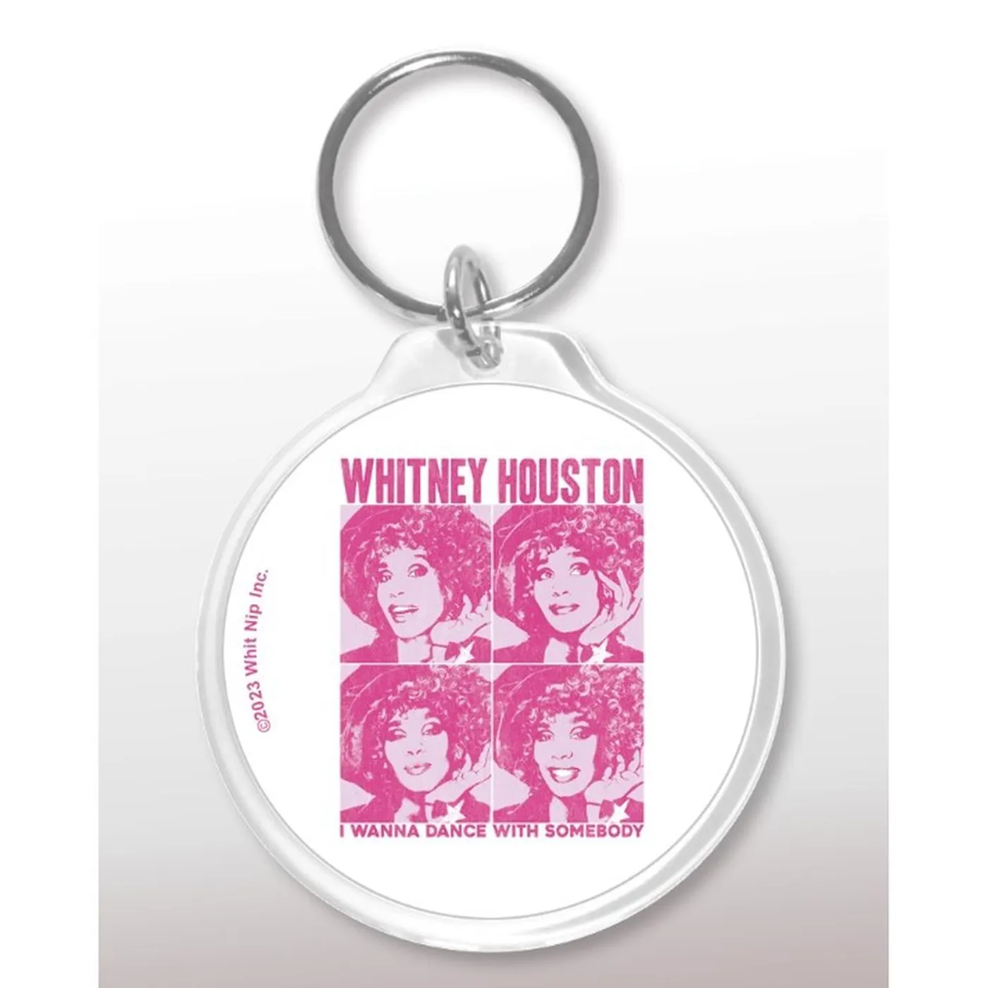 Whitney Houston Whitney Pop Art Keychain
