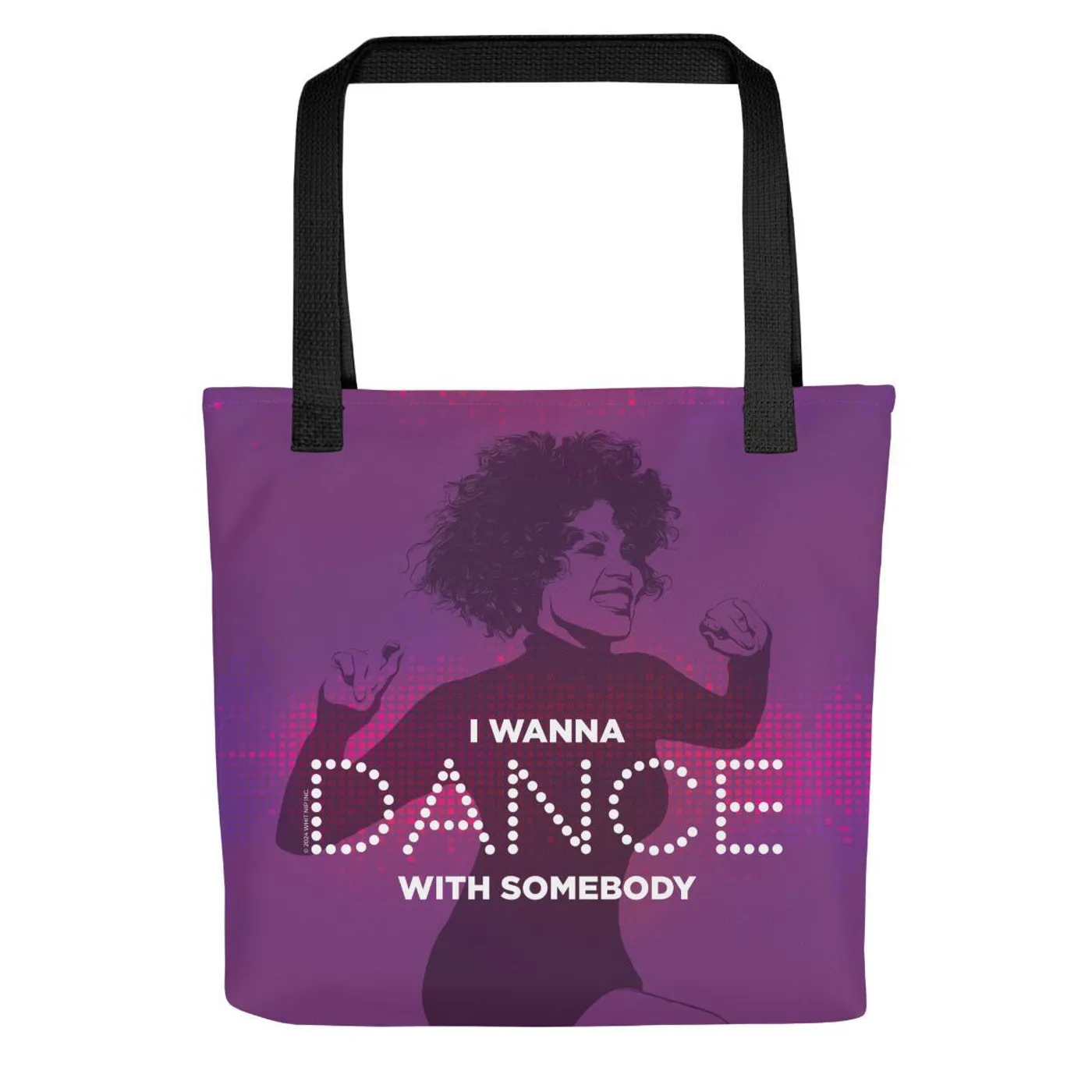 Whitney Houston I Wanna Dance With Somebody Tote Bag
