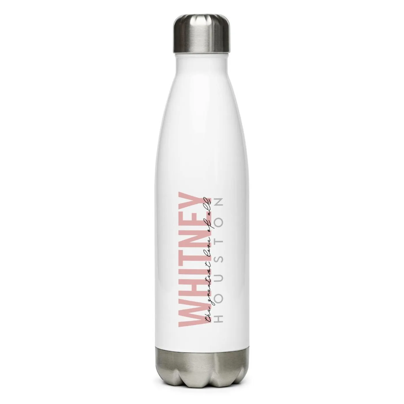 Whitney Houston The Greatest Love Stainless Steel Water Bottle