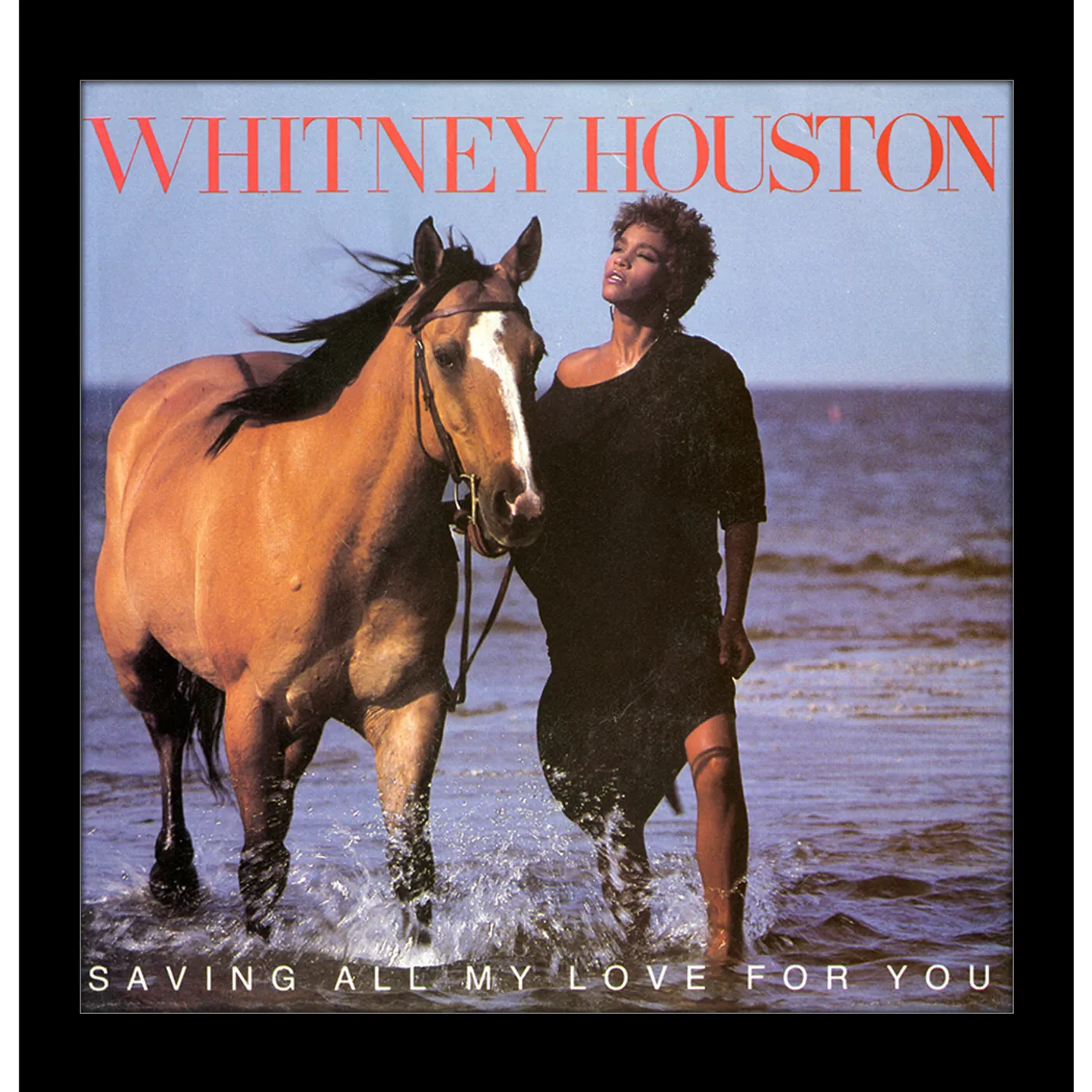 Whitney Houston Saving All My Love For You 12x12 Framed Print