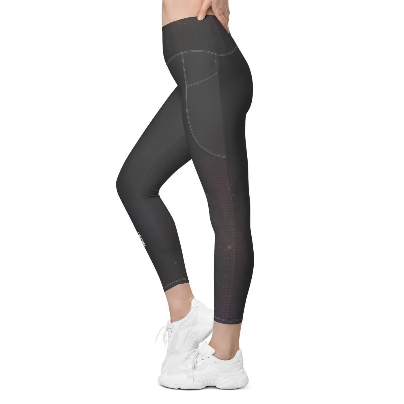 Whitney Houston I Wanna Dance With Somebody Pocket Legging | Grey Sparkle
