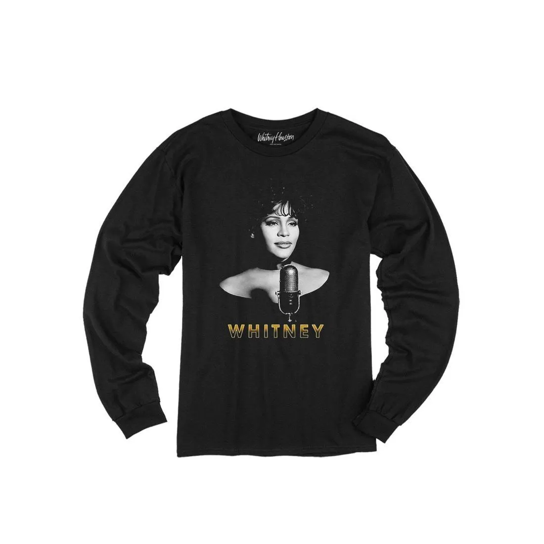 Black & White Microphone Longsleeve T-Shirt