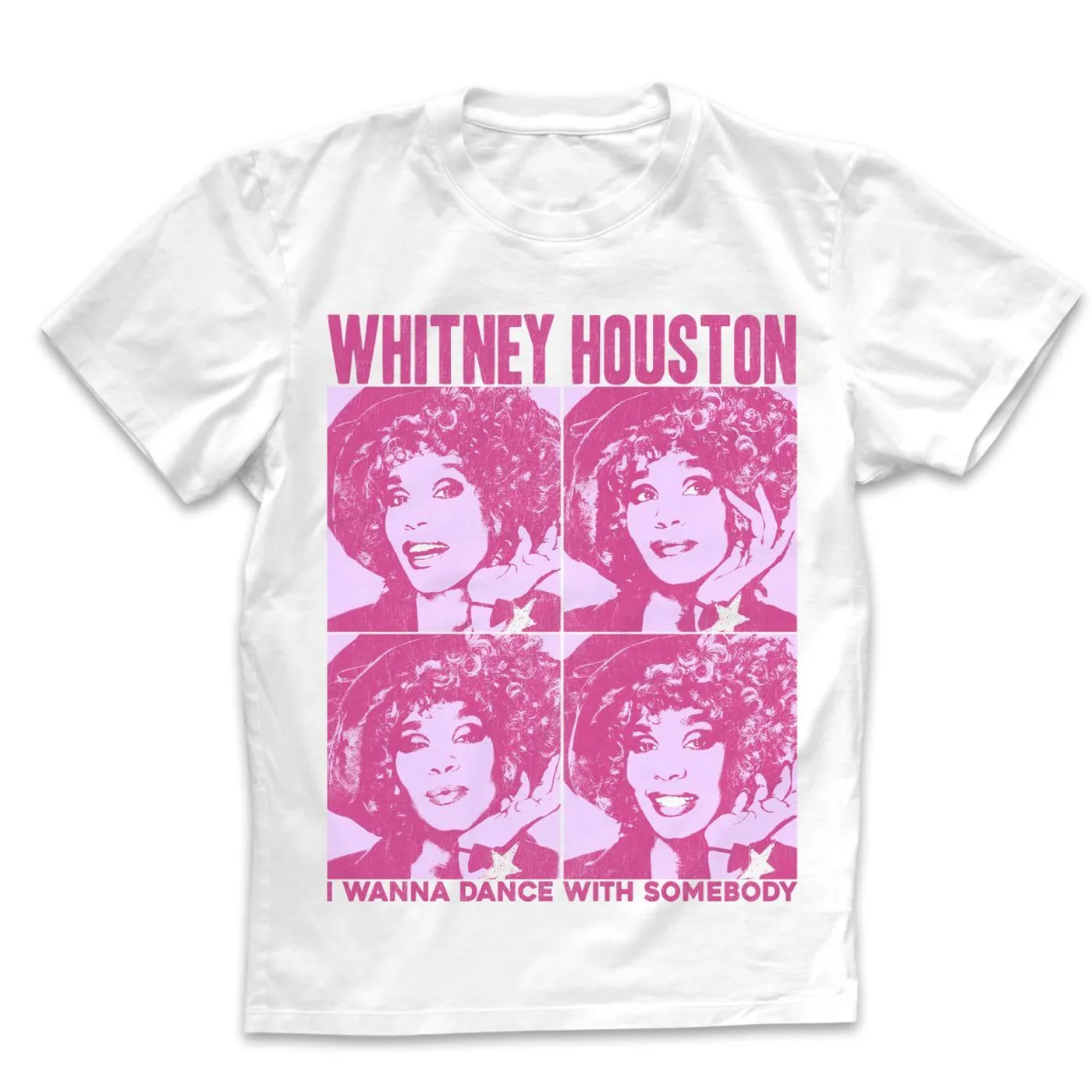 Whitney Houston I Wanna Dance Pop Art T-Shirt