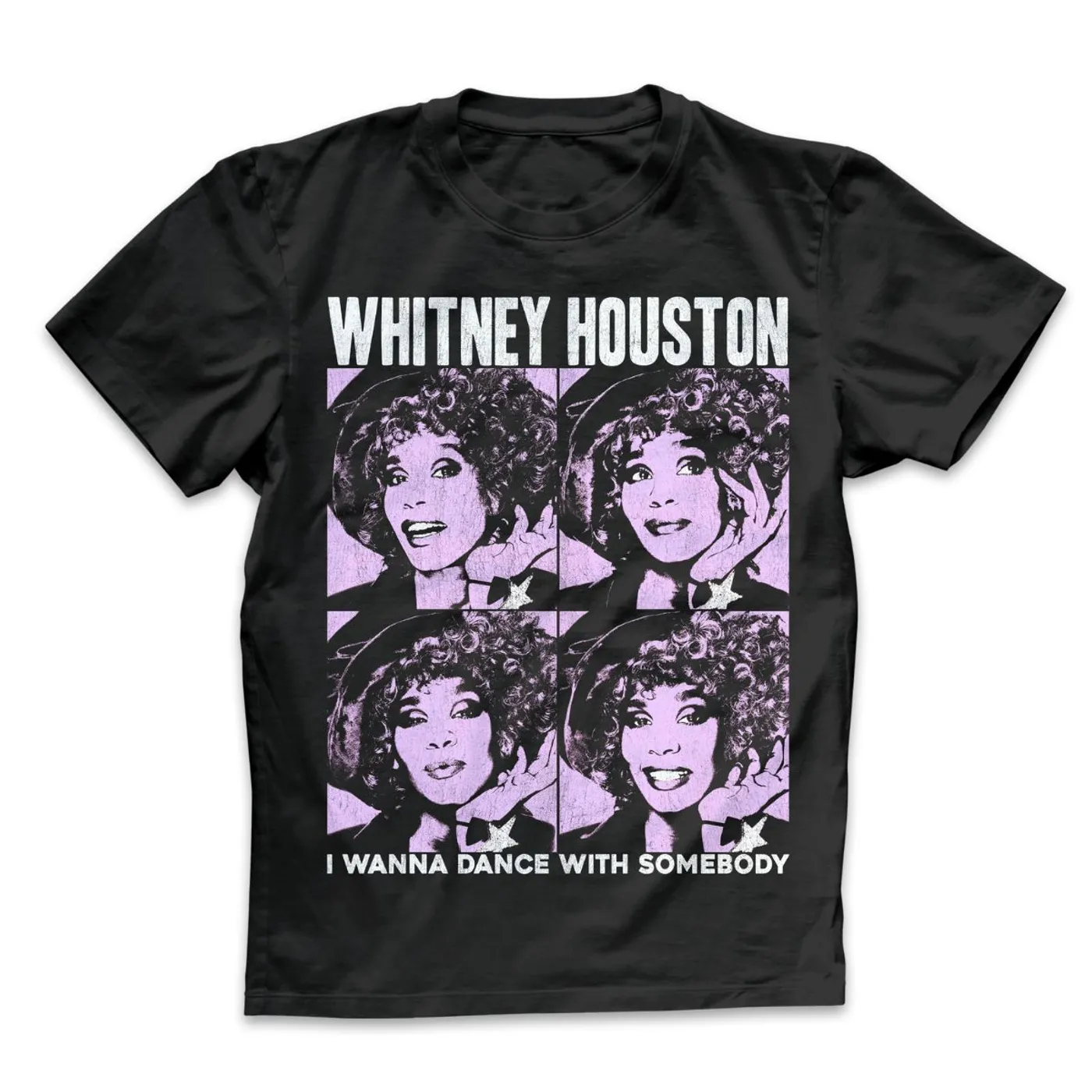 Whitney Houston I Wanna Dance Pop Art T-Shirt