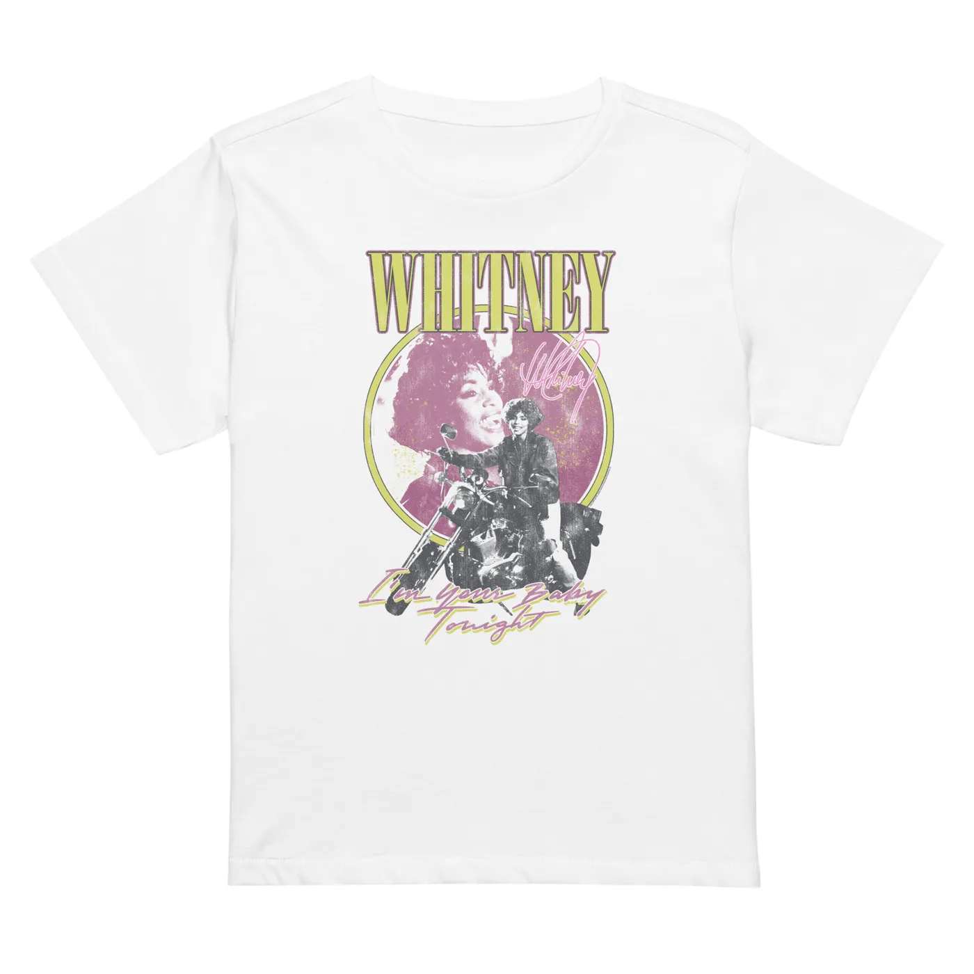 Whitney Houston I'm Your Baby Tonight Collage Women's T-Shirt