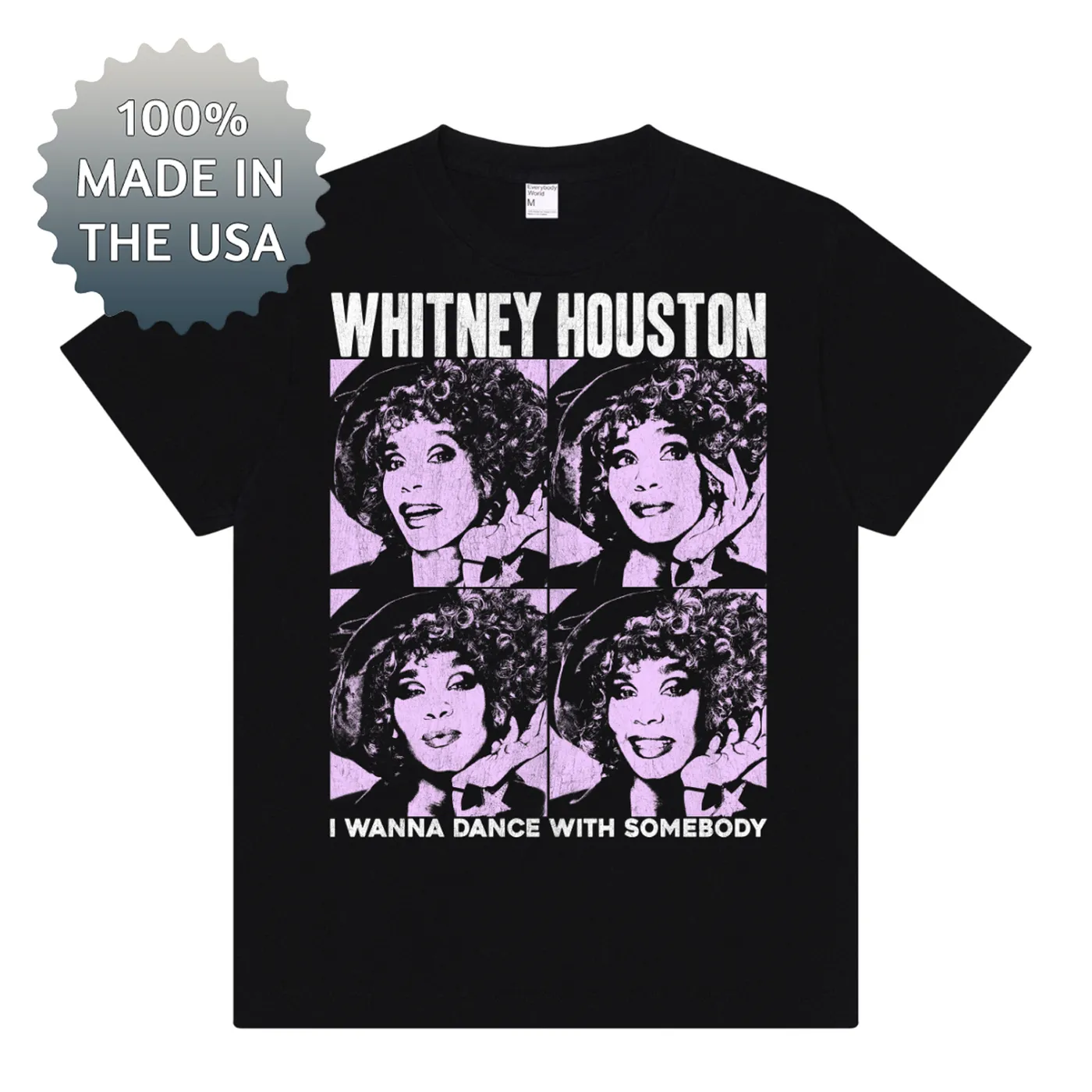 Whitney Houston Lavender Pop Premium Tee
