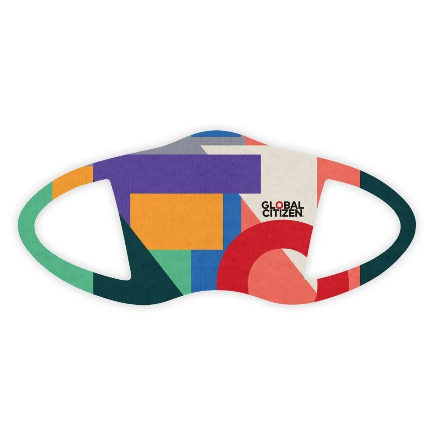 Global Citizen Festival  Geometric Logo Face Covering
