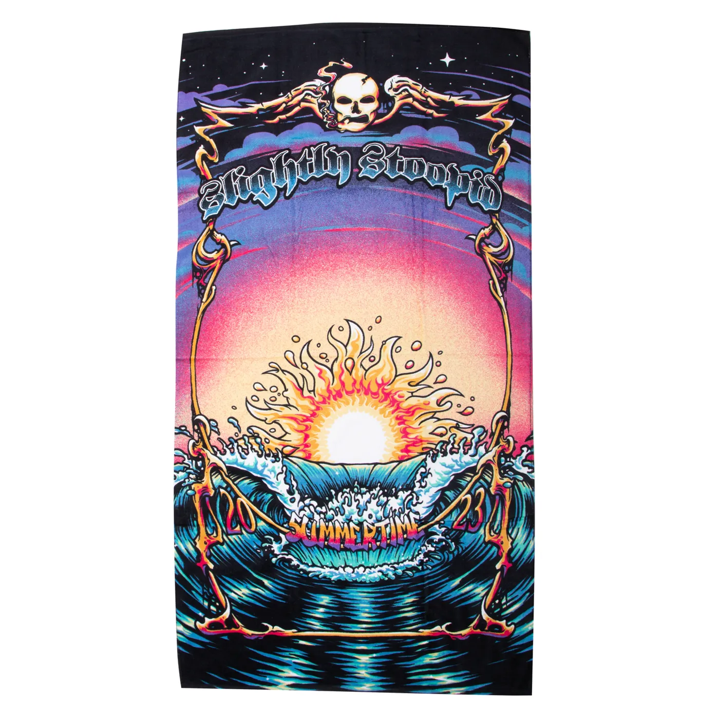 Slightly Stoopid 2023 VIP Tour Beach Towel Sun & Waves Image