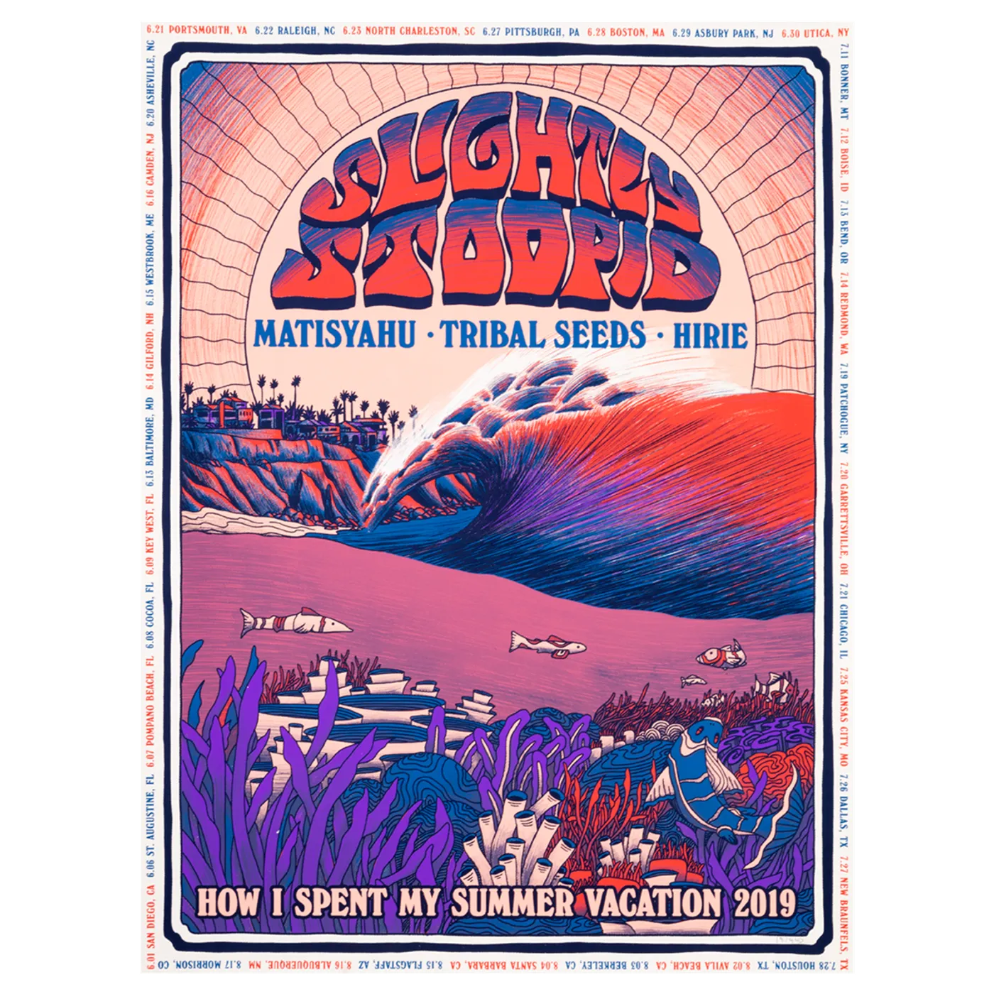 Slightly Stoopid Summer 2019 Tour Poster