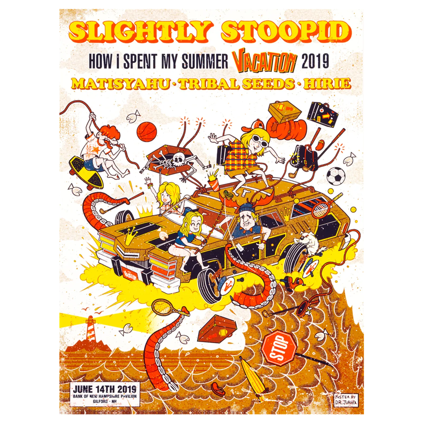 Slightly Stoopid Gilford NH 6.14.19 Show Poster
