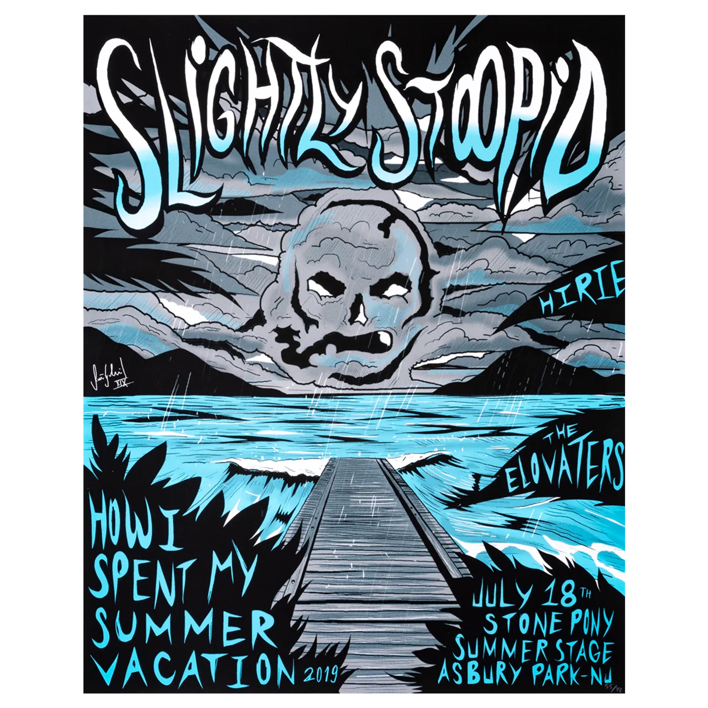 Slightly Stoopid Asbury Park NJ 7.18.19 Show Poster