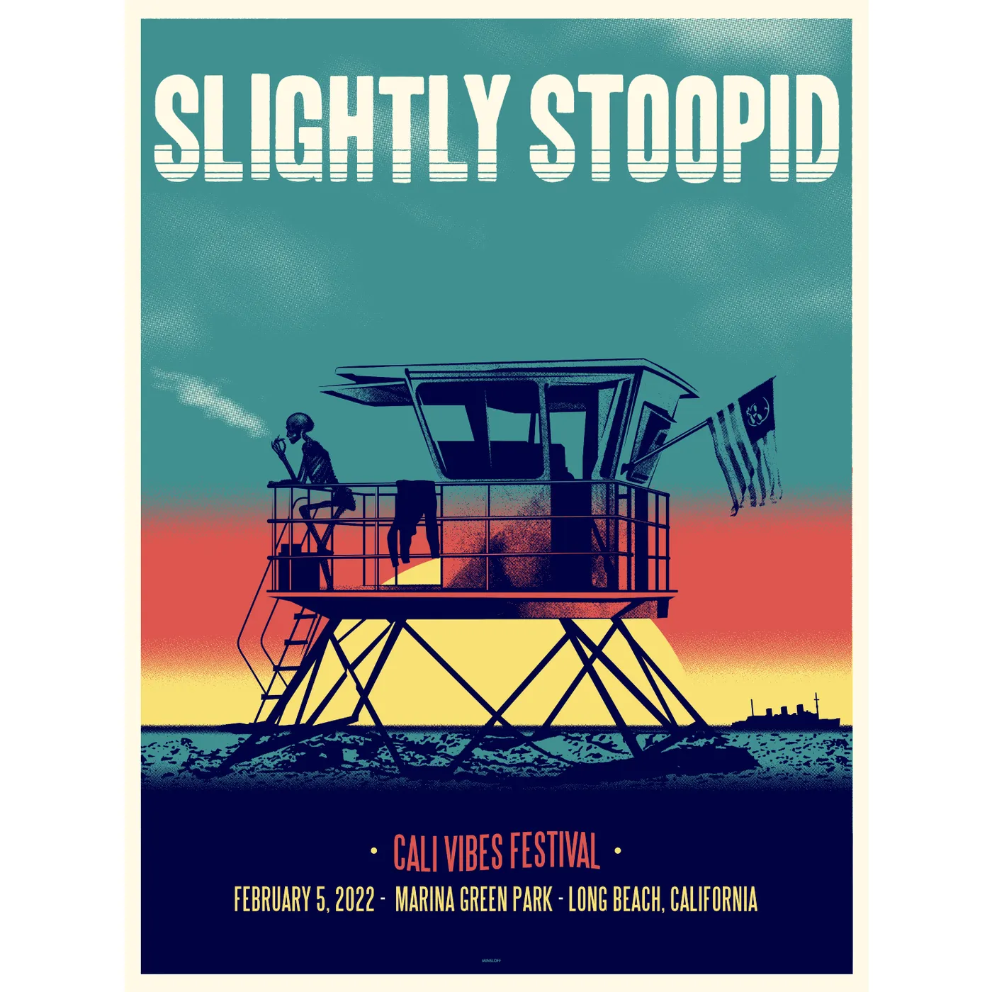 Slightly Stoopid Cali-Vibes 2022 Event Poster