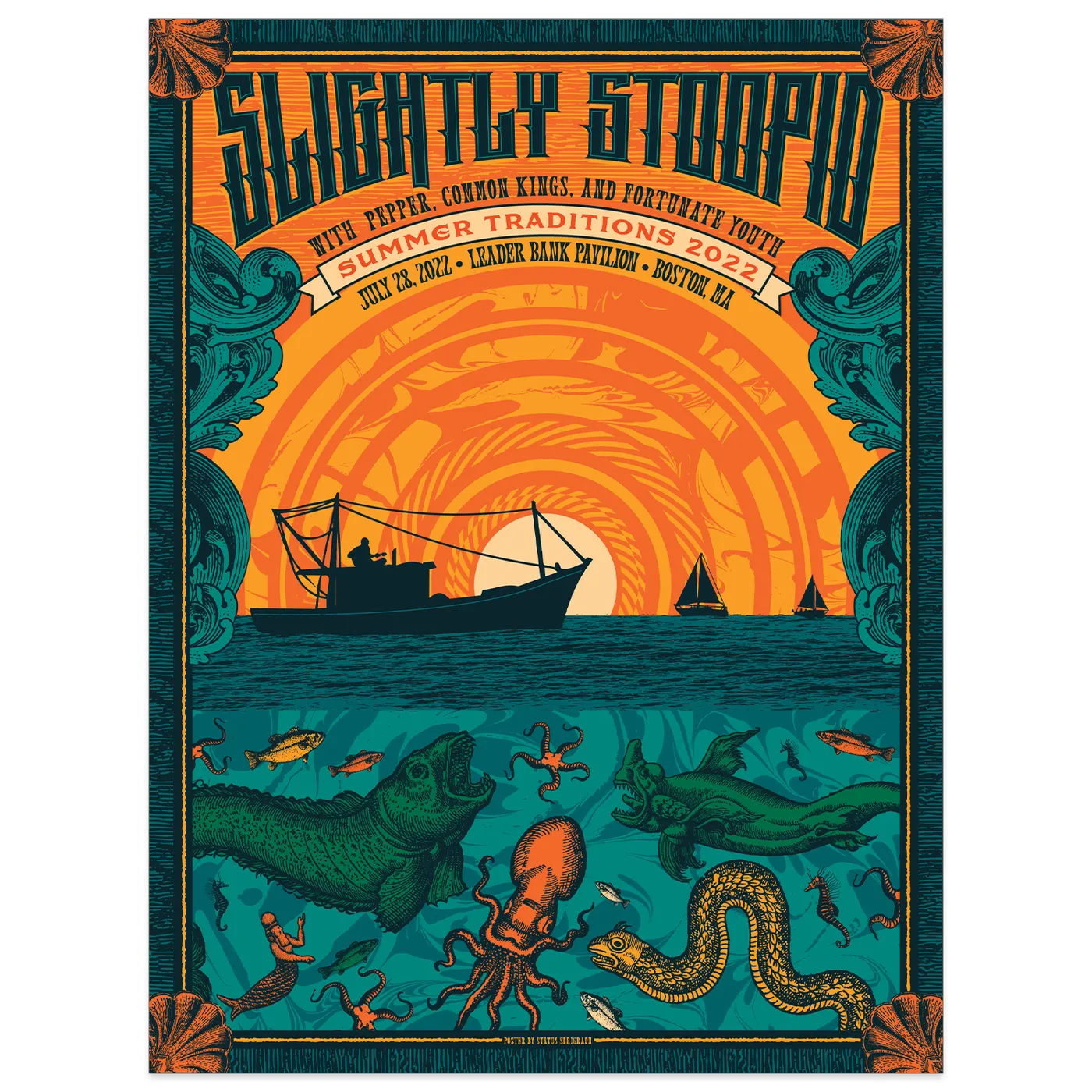 Slightly Stoopid 7/28 Boston, MA SHOW POSTER - Regular & Foil