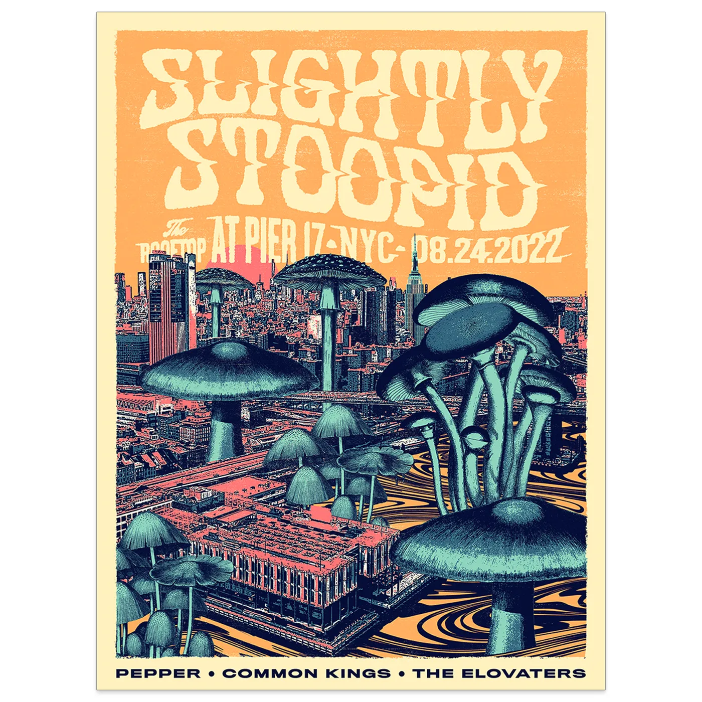 Slightly Stoopid 8/24 New York, NY SHOW POSTER - Regular & Foil