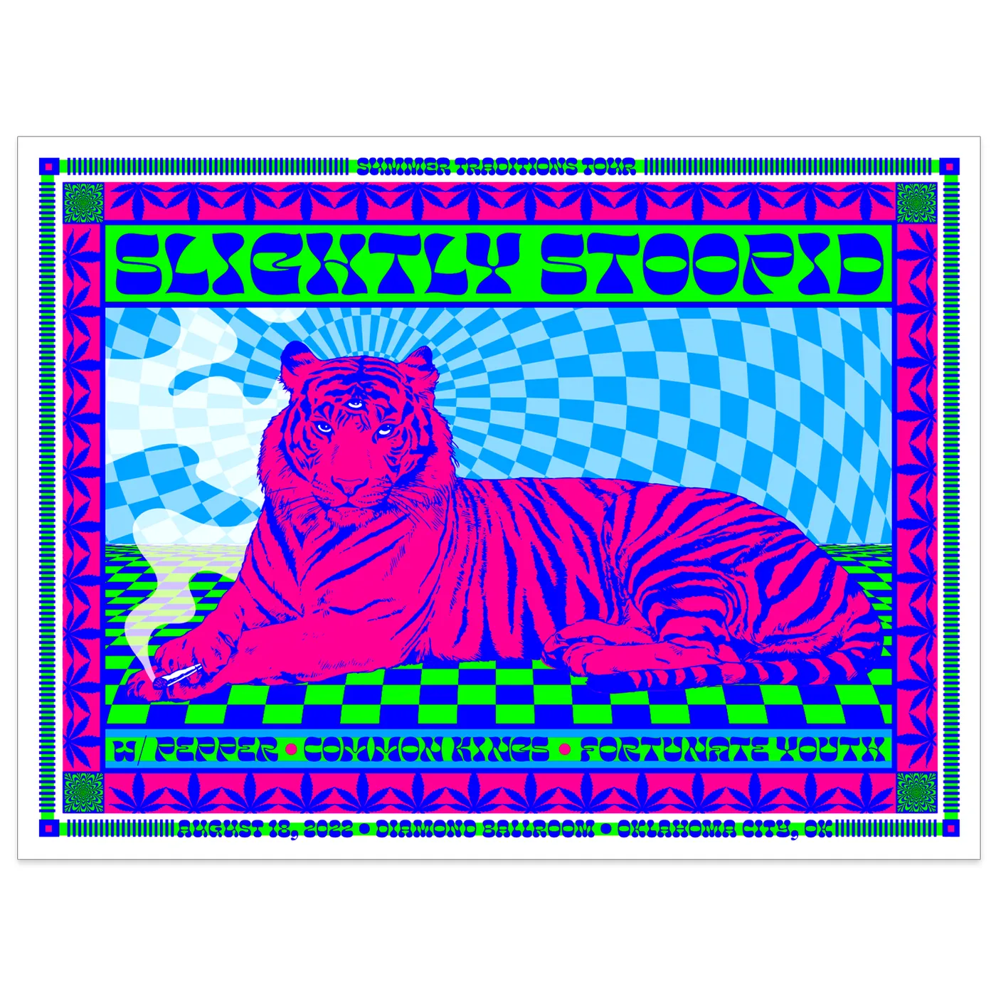 Slightly Stoopid 8/18 Oklahoma City, OK - SHOW POSTER - Regular & Foil