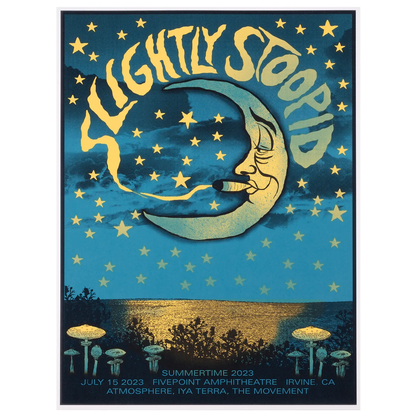Slightly Stoopid 7/15/23 Irvine, CA Show Poster by Methane Studios