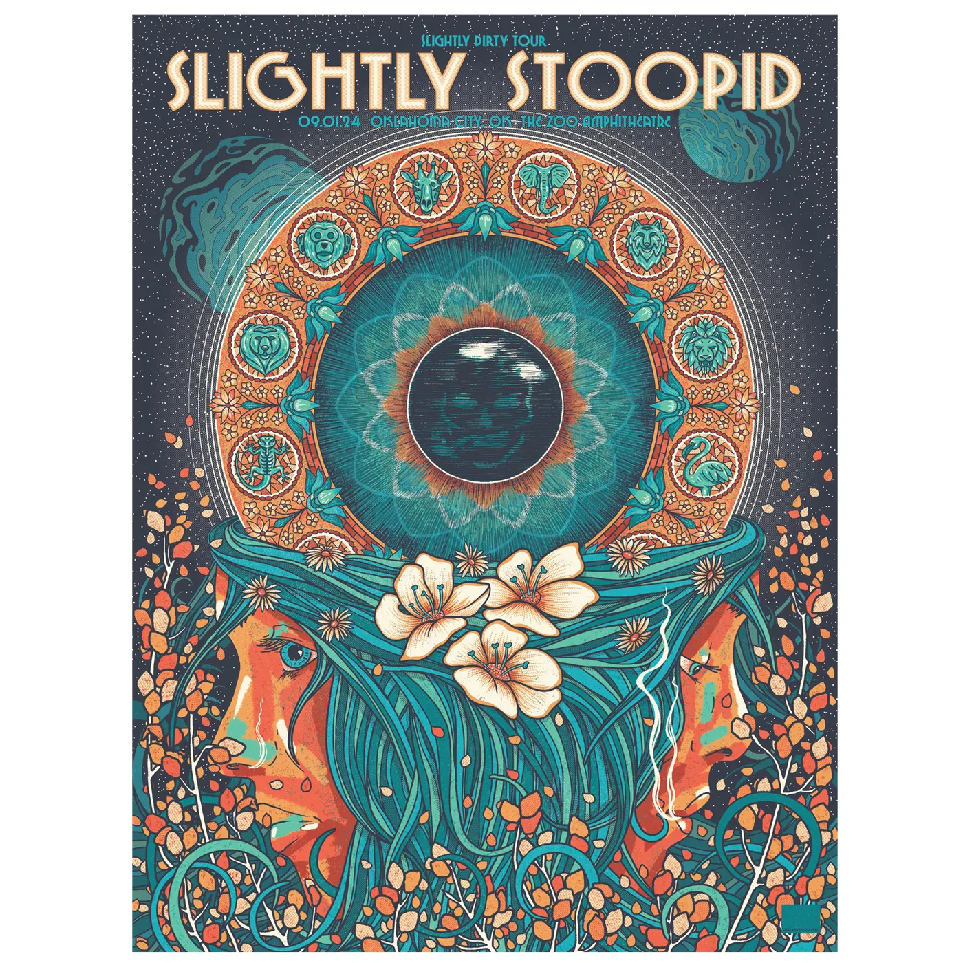 Slightly Stoopid 9/1/2024 Oklahoma City, OK Show Poster by Max Wesoloski