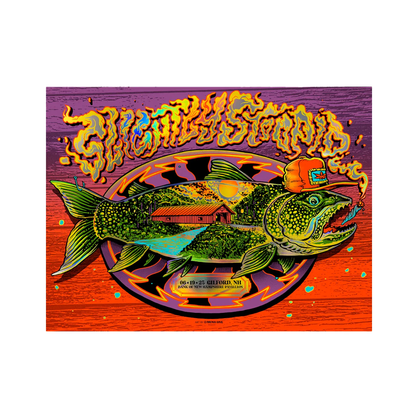 Slightly Stoopid 6/19/2025 Gilford, NH Munk One Poster