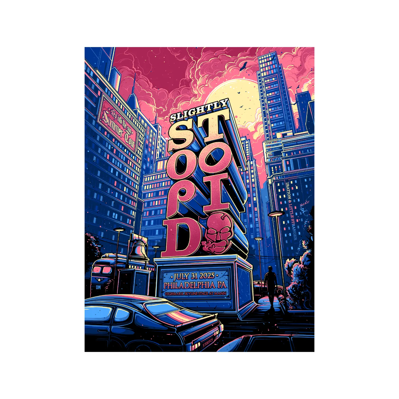 Slightly Stoopid 7/31/2025 Philadelphia, PA Dan Mumford Poster
