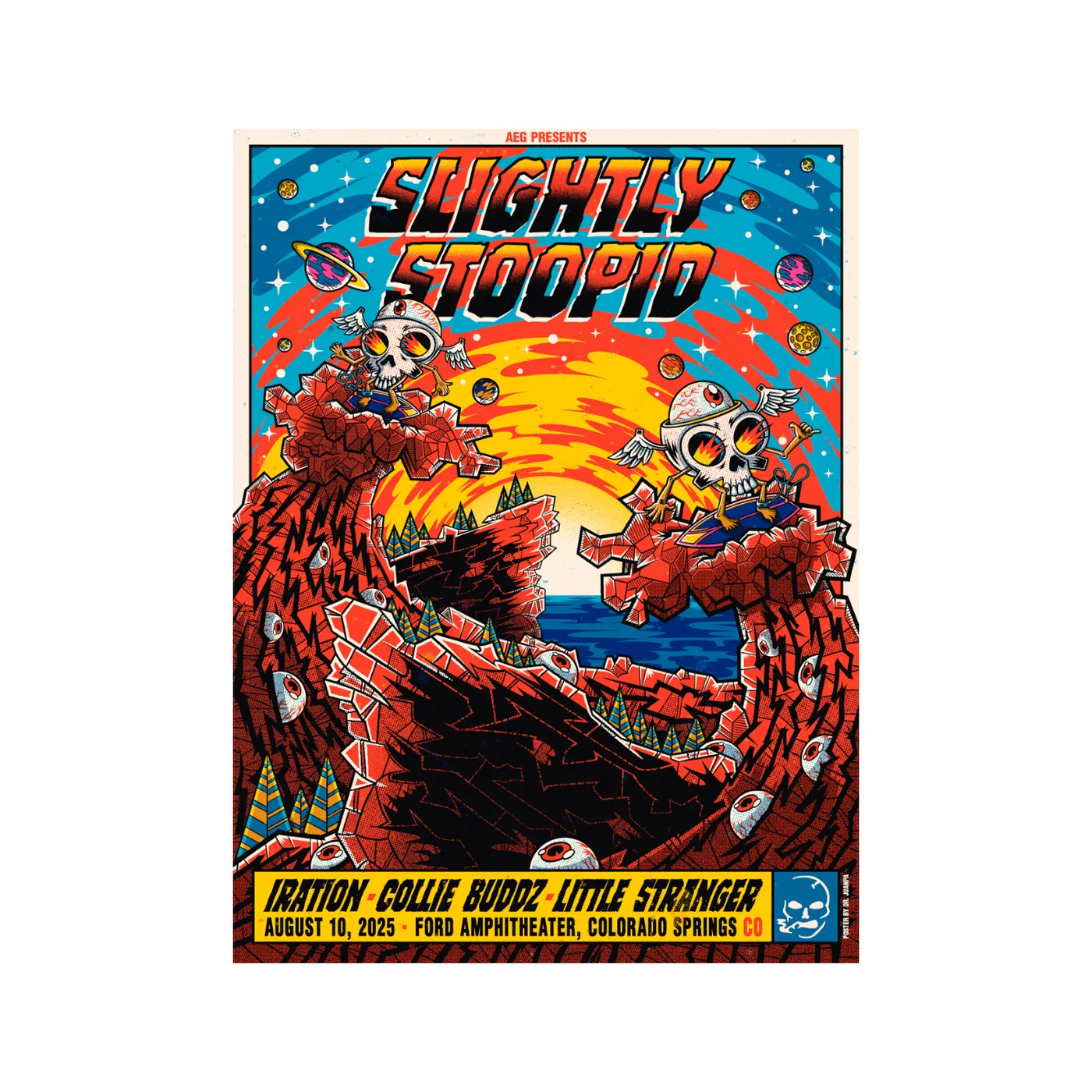 Slightly Stoopid 8/10/2025 Colorado Springs, CO Dr. Juanpa Poster