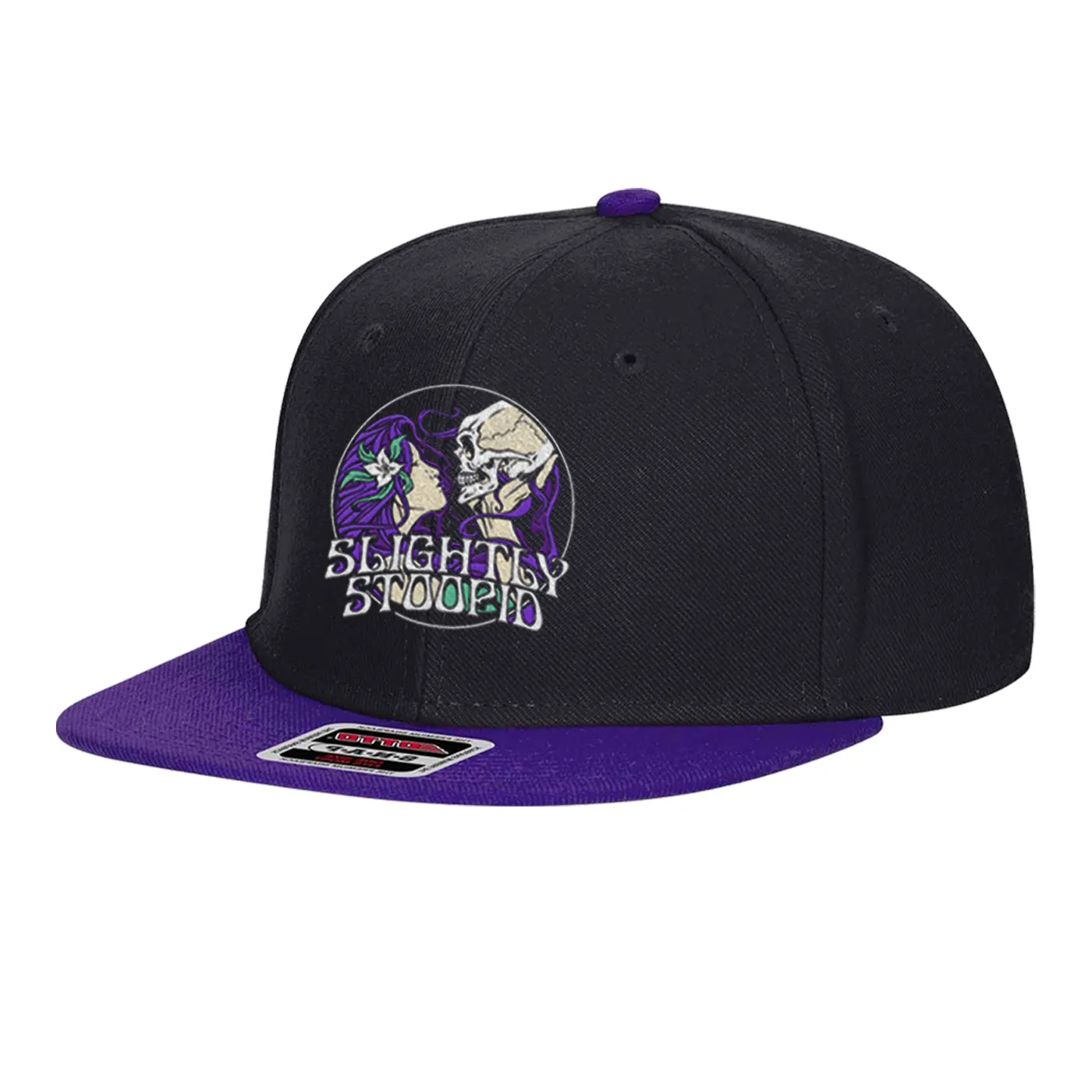Slightly Stoopid Skull Kiss Flat Brim Hat