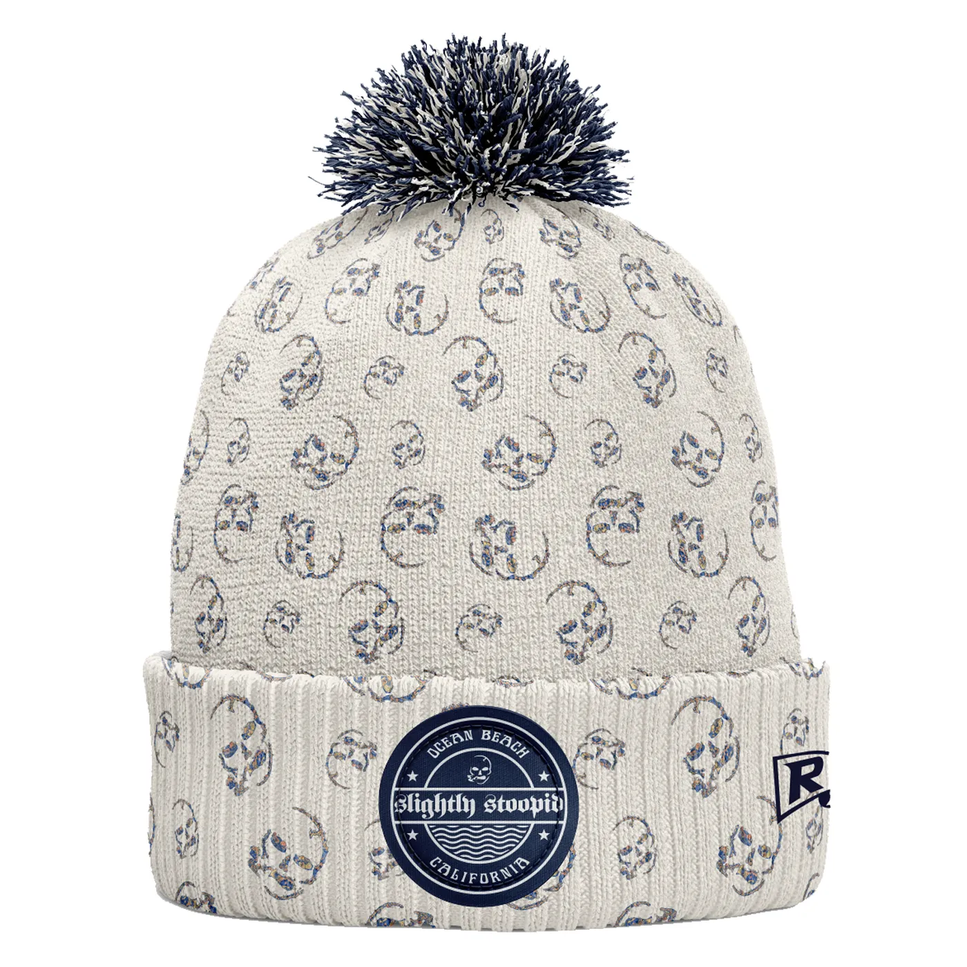 Slightly Stoopid Stoopid Wax Skull Pom Beanie