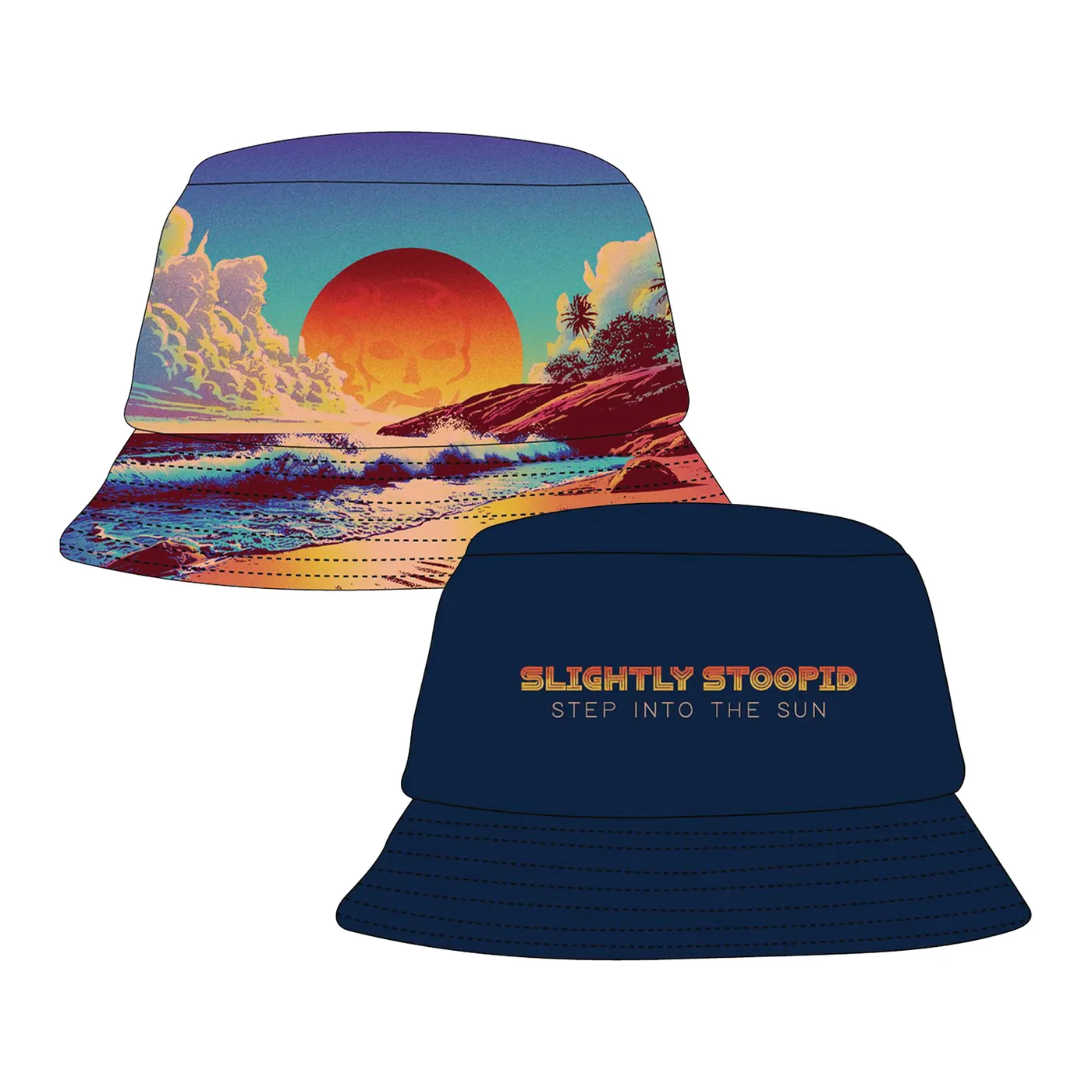 Slightly Stoopid Step Into The Sun Canvas Reversible Bucket Hat