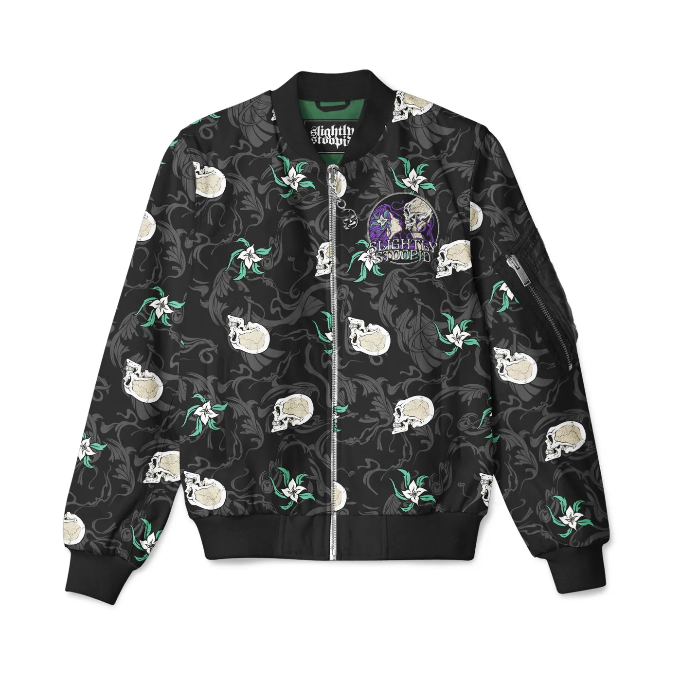 Slightly Stoopid Skull Kiss Bomber Jacket 2024