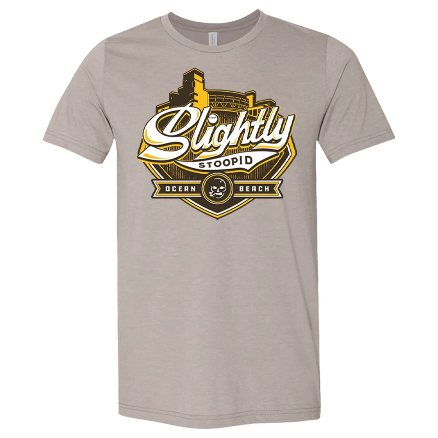 Slightly Stoopid San Diego 2022 Baseball Tee (Heather Stone)