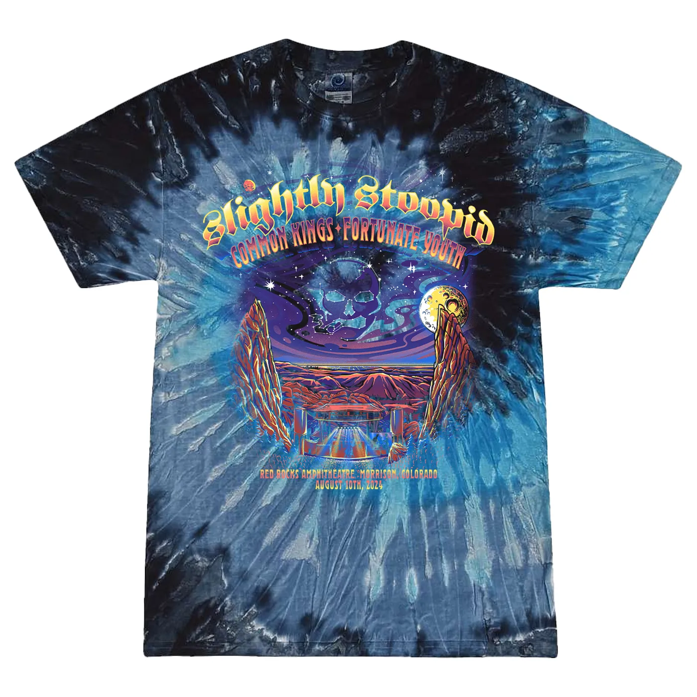 Slightly Stoopid 2024 Red Rocks Event Tie Dye Tee