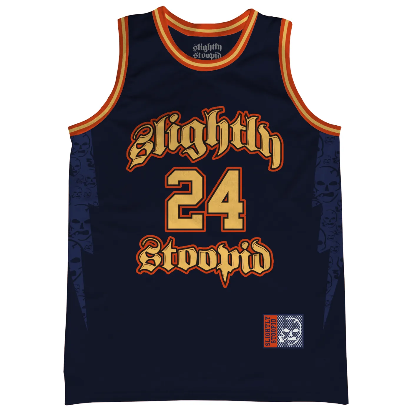 Slightly Stoopid 2024 Tour Basketball Jersey (Navy)