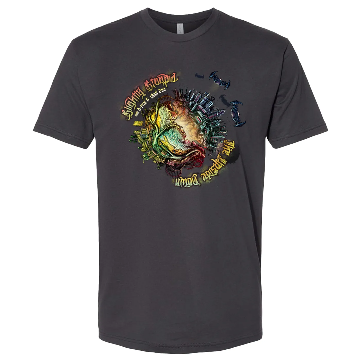 Slightly Stoopid The Upside Down Tee Graphite