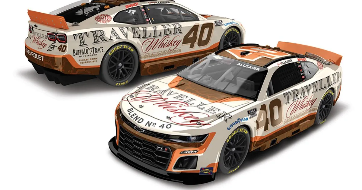 洋書 NASCAR's Wild Years Justin Allgaier #40 2025 Traveller Whiskey Raced Version 1