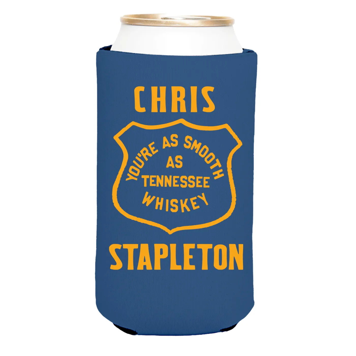 Chris Stapleton Tennessee Whiskey Badge Tall Boy Can Cooler