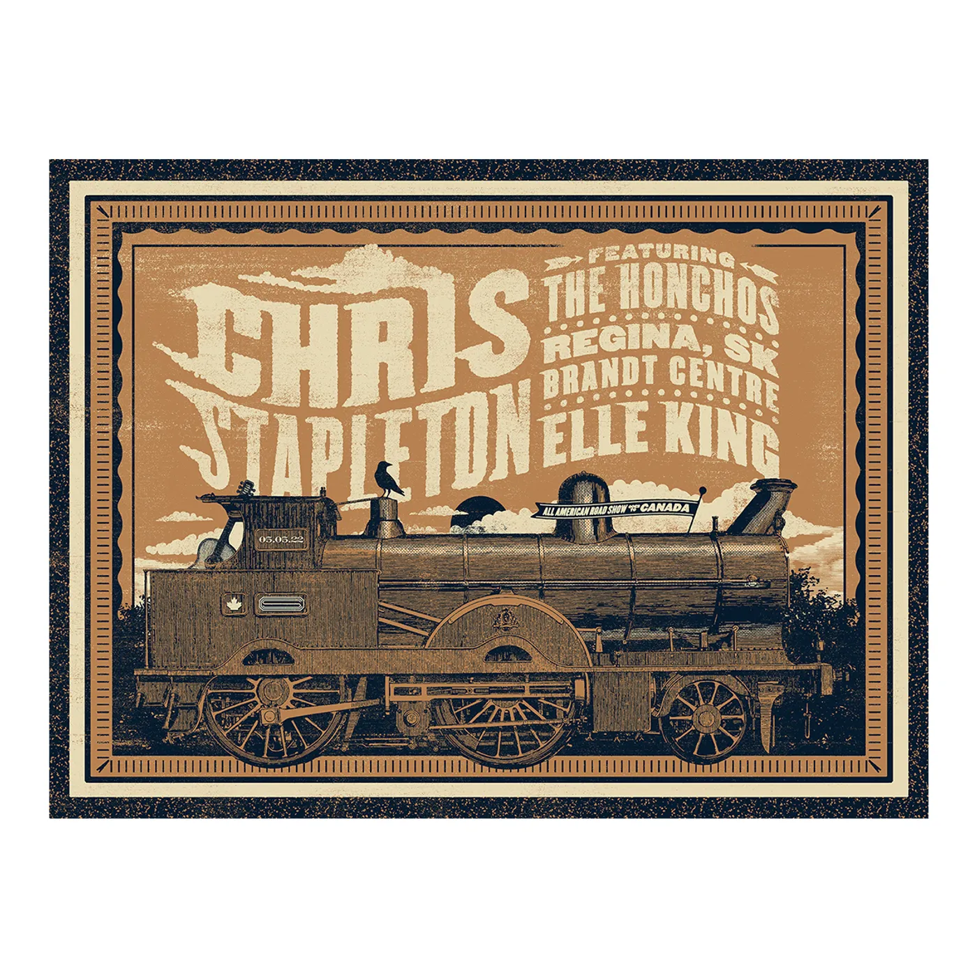 Chris Stapleton Show Poster – Regina, SK – 05/05/22