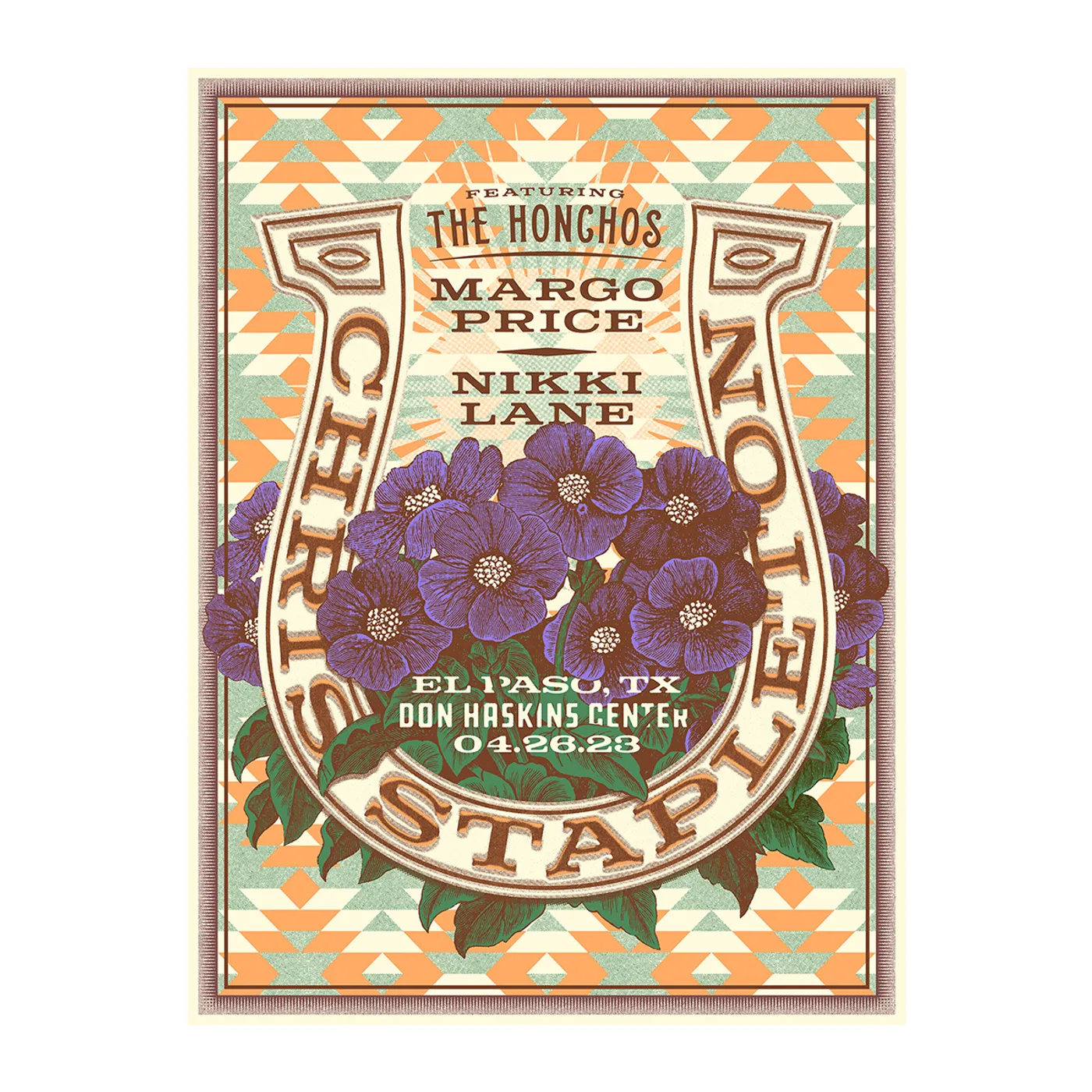 Chris Stapleton Show Poster – El Paso, TX – 04/26/2023