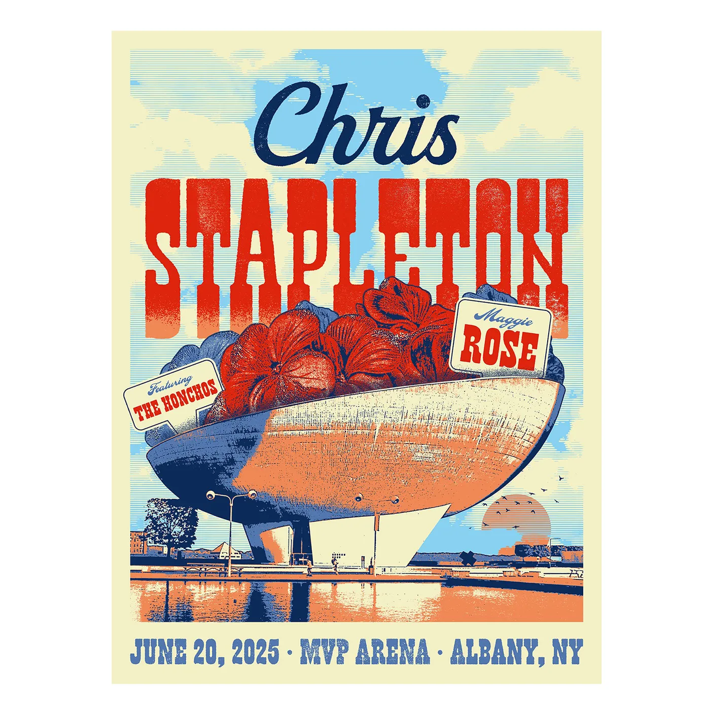Chris Stapleton Show Poster  Albany, NY  06/20/2025