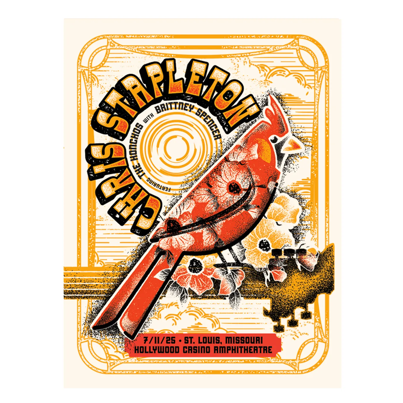 Chris Stapleton Show Poster  St. Louis, MO  07/11/2025
