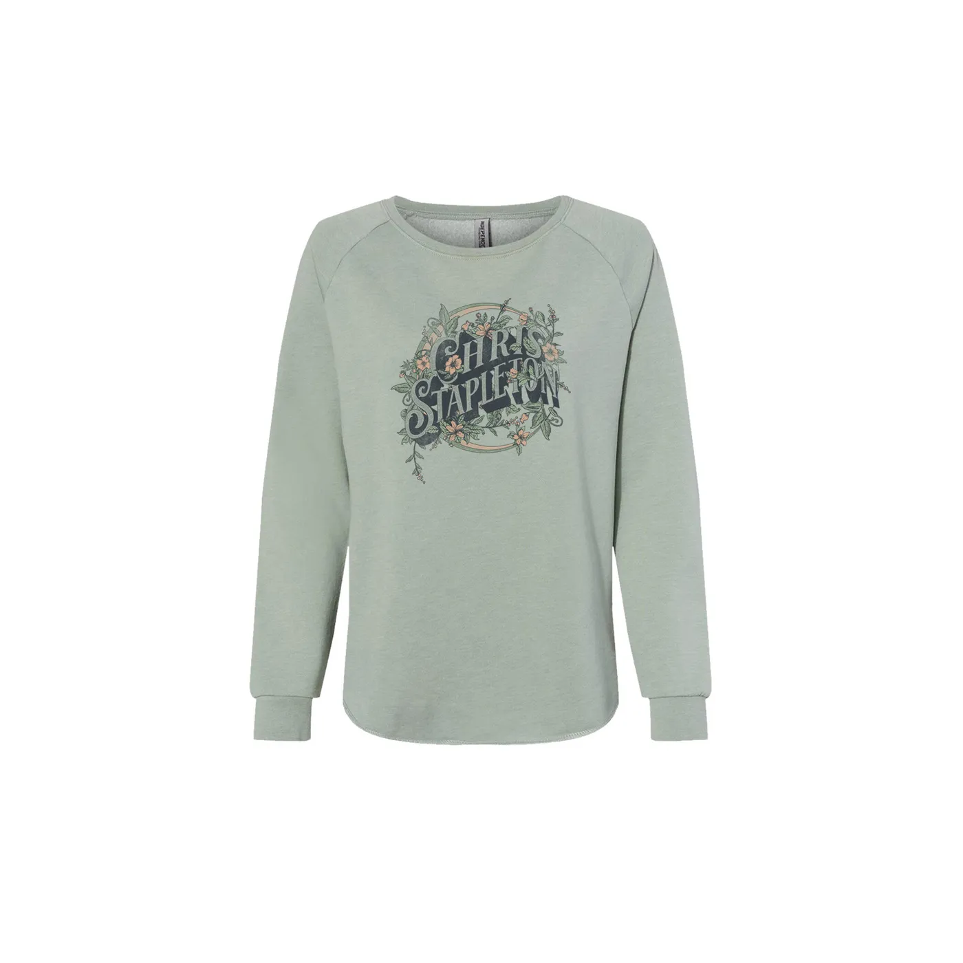 Chris Stapleton Ladies Floral Design Crewneck Sweatshirt