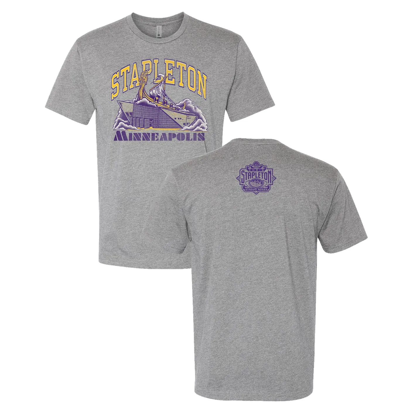 Chris Stapleton Minneapolis Stadium Series Grey Tee