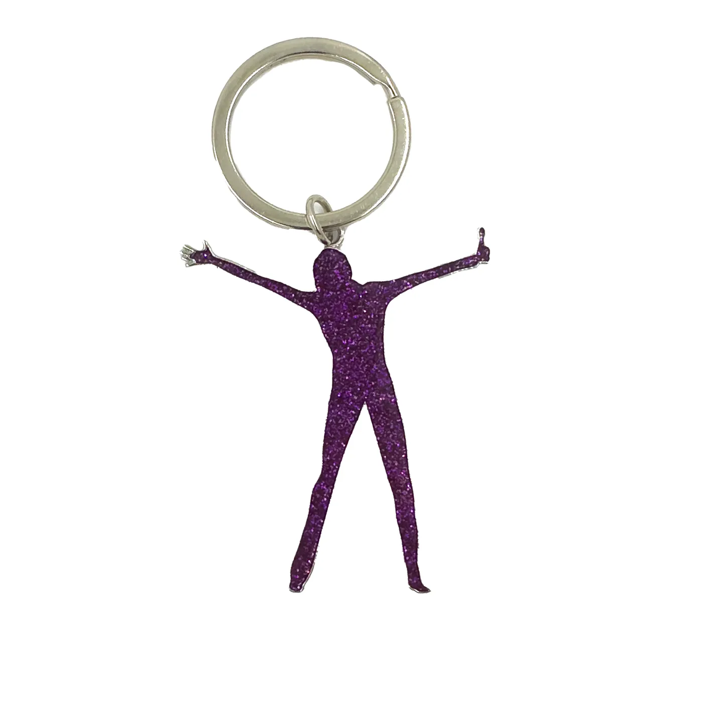 Barry Manilow Glitter Silhouette Manilow Keychain