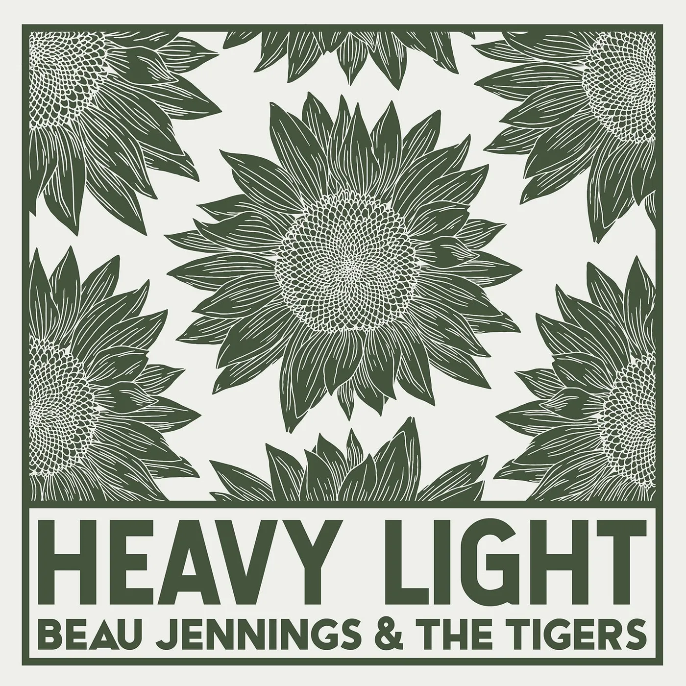 Beau Jennings & the Tigers Heavy Light 12" LP (Coke Bottle Green vinyl)